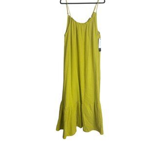 Tribal NWT Limoncello Strappy Maxi Dress Gauze Tiered Pockets Muslin Sz XXL